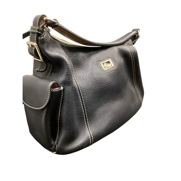 Dooney &Bourke Purse Women’s One Size Pebbled Leather One Handle Zipper Black - Picture 3 of 13